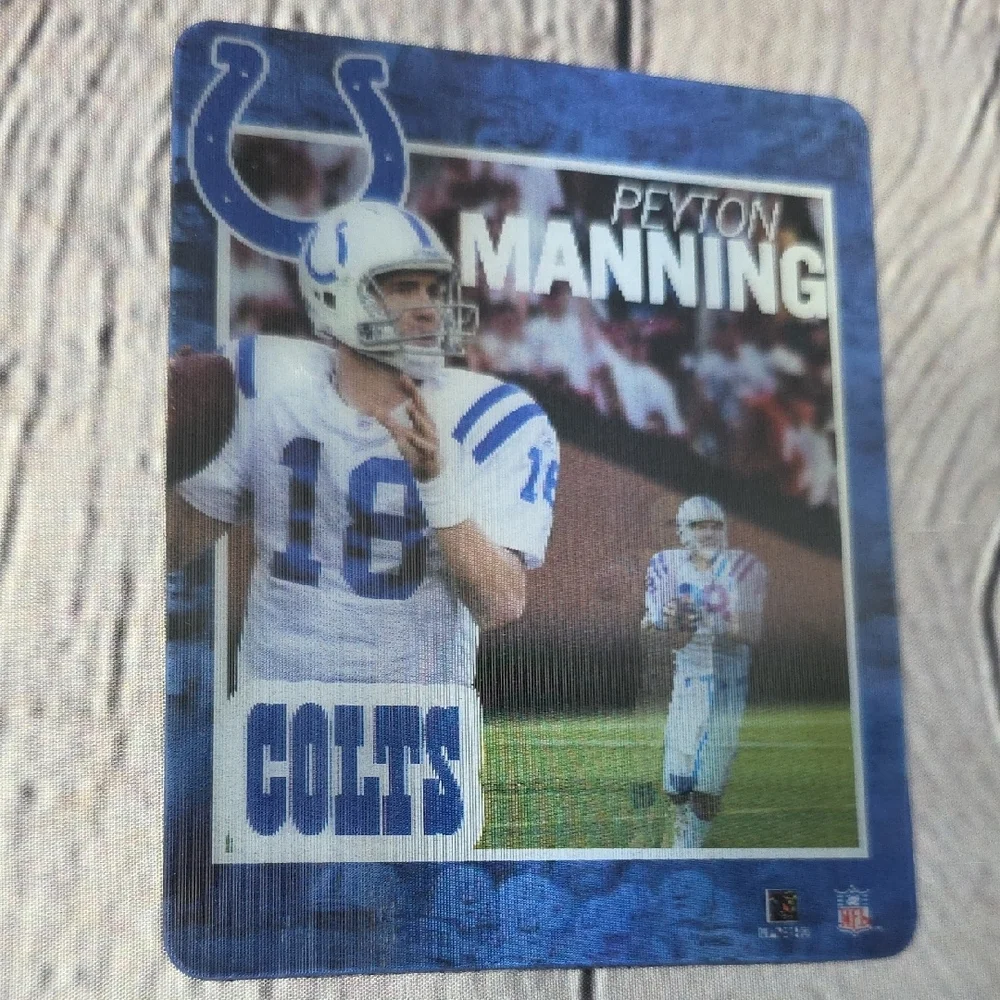 Peyton Manning Colts Halographic Magnetic Football Trading Card 4
